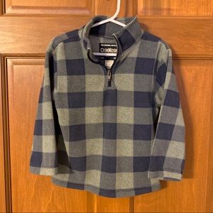 Osh Kosh toddler boys blue fleece pullover